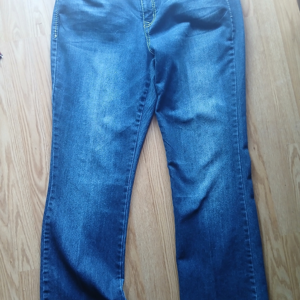 Nine West Dark Blue Vintage America Bootcut Jeans